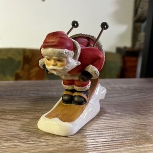 Walt Disney world Santa skiing figurine